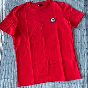Diesel Men's Bold Red Short Sleeve Tee